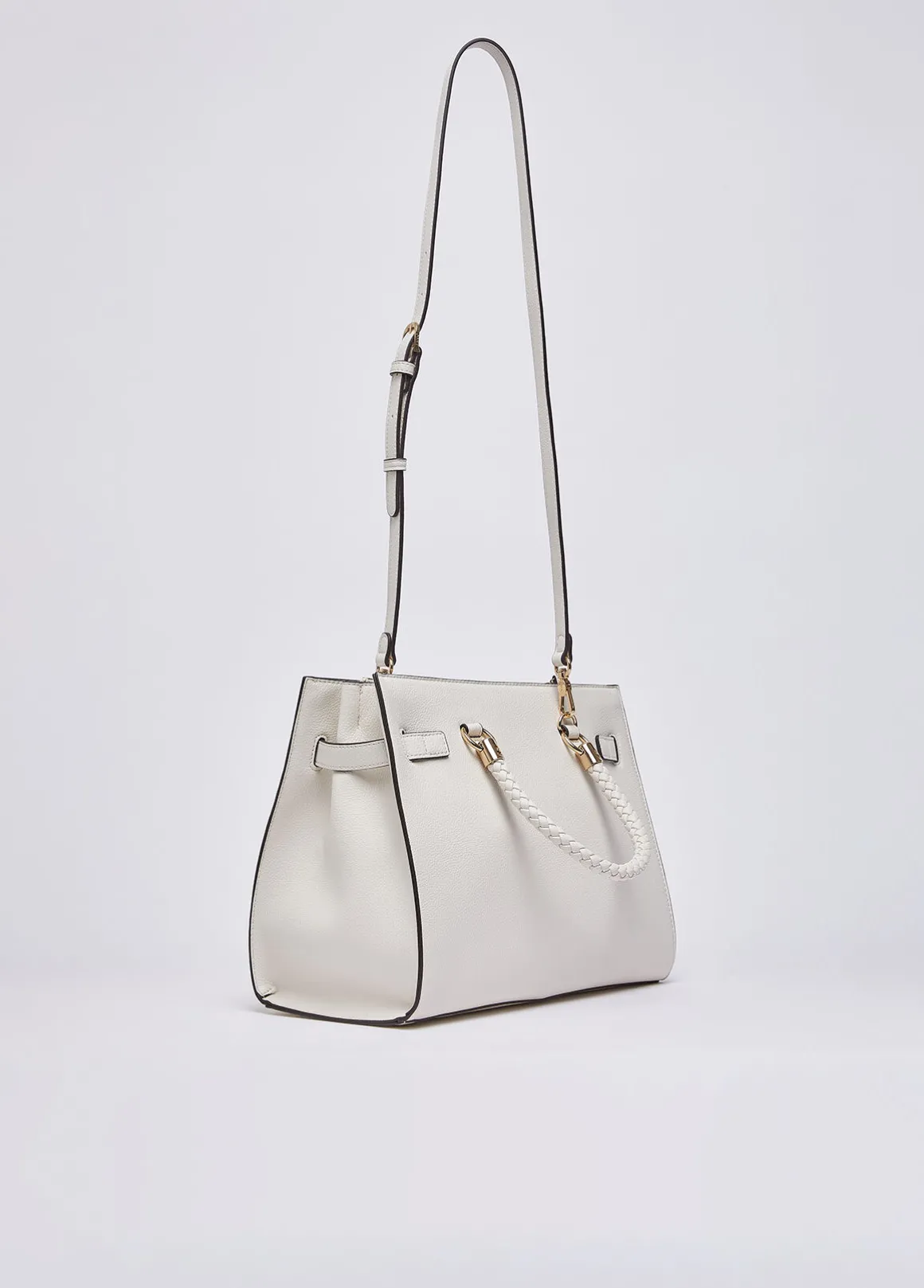 Borsa satchel media con charms