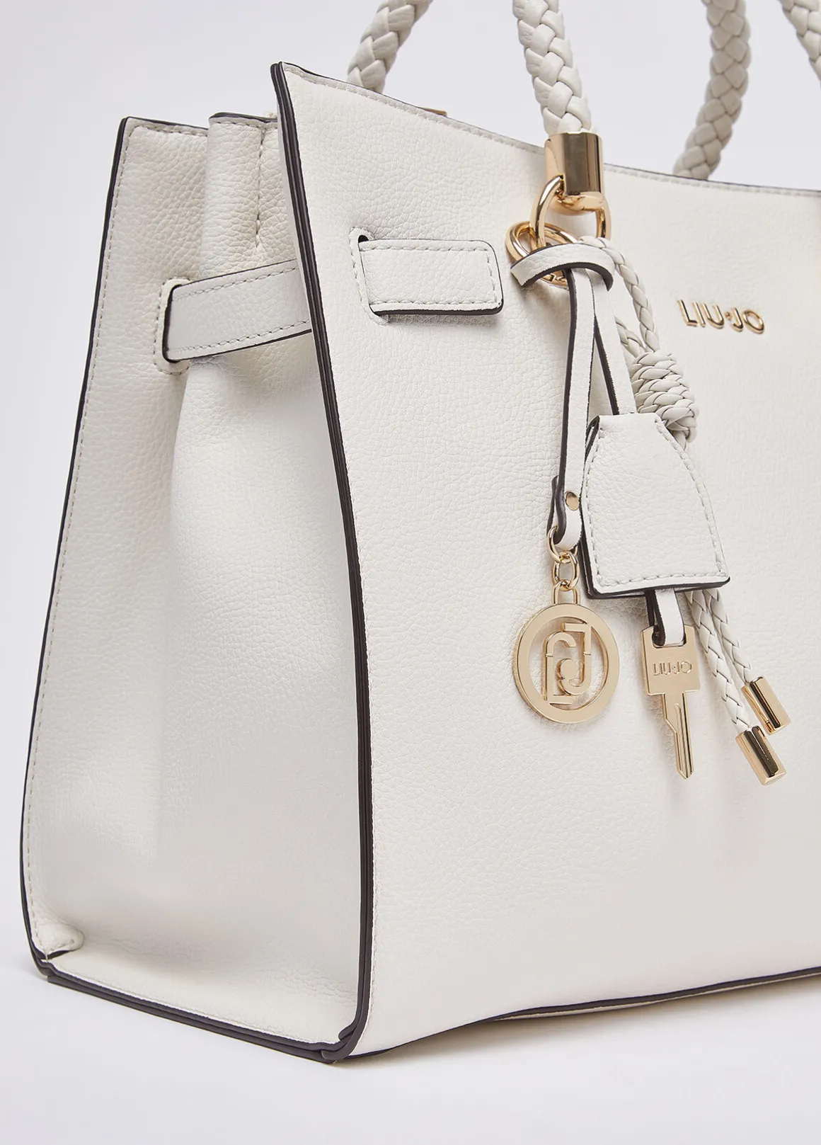 Borsa satchel media con charms