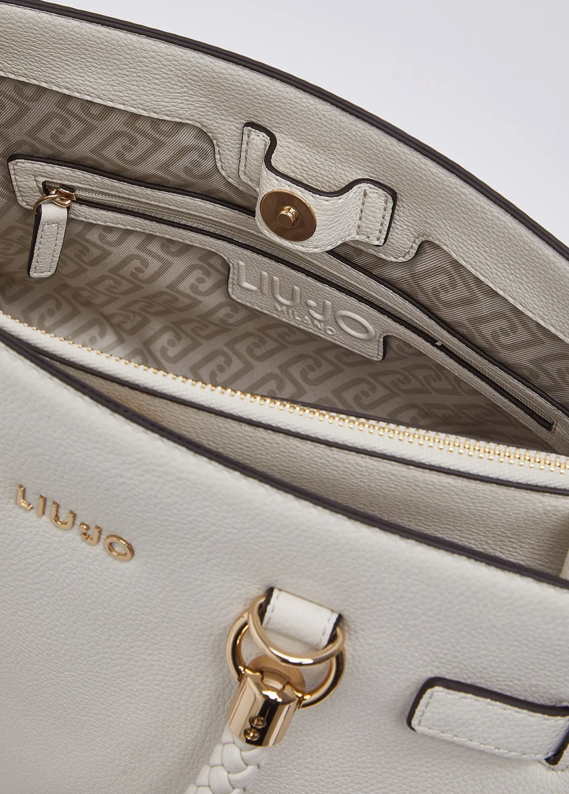 Borsa satchel media con charms