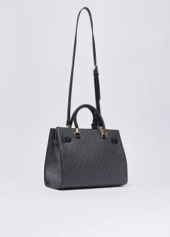 Borsa satchel media con foulard