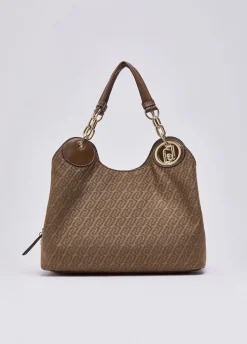 Borsa satchel media jacquard