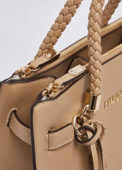 Borsa satchel piccola con charms