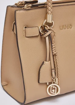 Borsa satchel piccola con charms