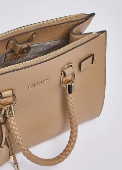 Borsa satchel piccola con charms