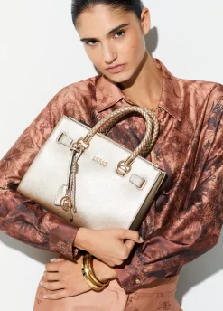 Borsa satchel piccola con charms