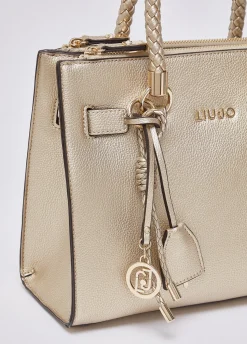 Borsa satchel piccola con charms