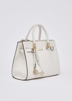 Borsa satchel piccola con charms