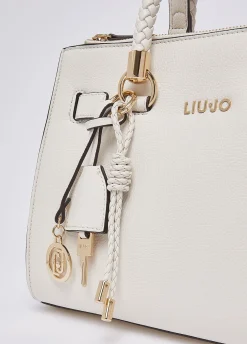 Borsa satchel piccola con charms