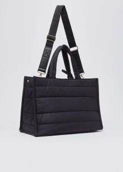 Borsa tote grande in nylon imbottito