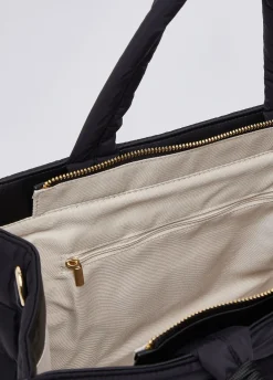 Borsa tote grande in nylon imbottito