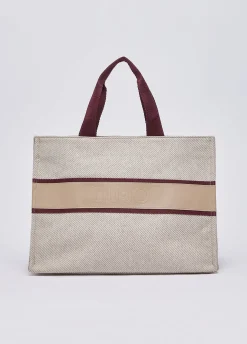 Borsa tote grande in panno