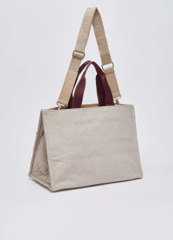 Borsa tote grande in panno