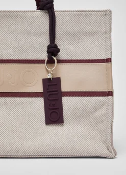 Borsa tote grande in panno