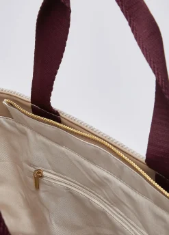 Borsa tote grande in panno