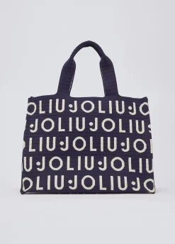 Borsa tote media in maglia