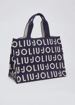 Borsa tote media in maglia