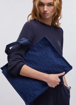 Borsa tote media in maglia