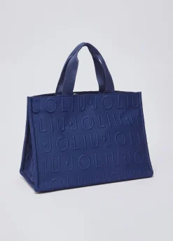 Borsa tote media in maglia