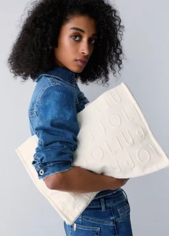 Borsa tote media in maglia