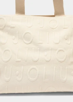 Borsa tote media in maglia