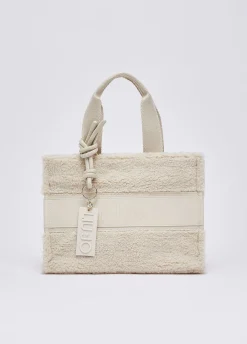 Borsa tote piccola in teddy