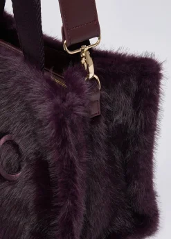 Borsa tote piccola in teddy