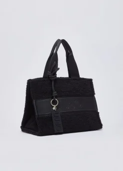 Borsa tote piccola in teddy