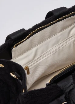 Borsa tote piccola in teddy