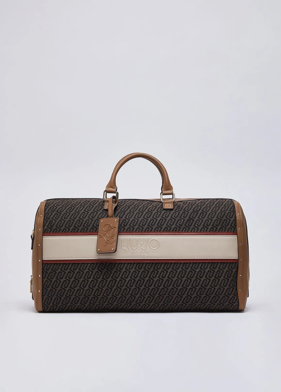 Borsone da viaggio in jacquard