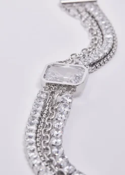 Bracciale con cristallo di vetro