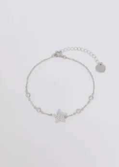 Bracciale in argento con brill