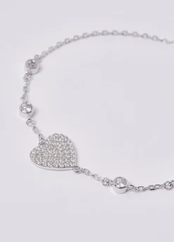 Bracciale in argento con brill