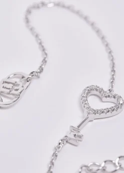 Bracciale in argento con charm