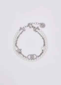 Bracciale multifilo con perle