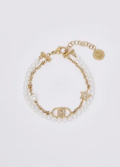 Bracciale multifilo con perle