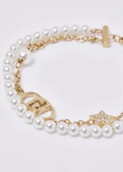 Bracciale multifilo con perle