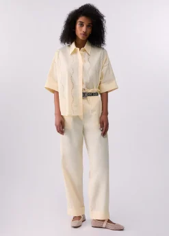 Camicia con applicazioni gioiello