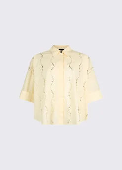 Camicia con applicazioni gioiello