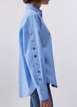 Camicia con bottoni logati