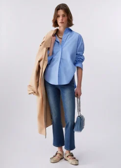 Camicia con bottoni logati