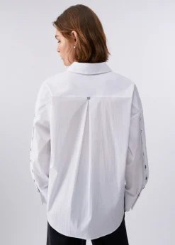 Camicia con bottoni logati