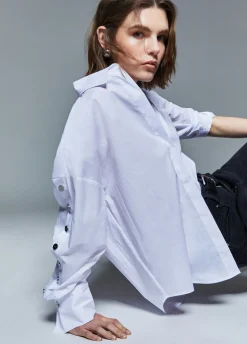 Camicia con bottoni logati