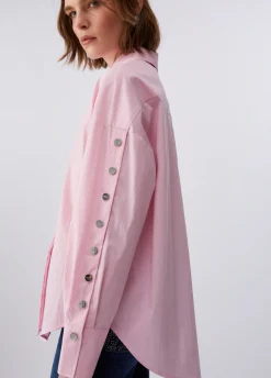 Camicia con bottoni logati