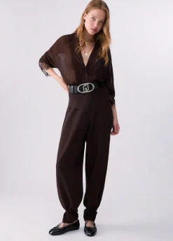 Camicia con dettagli in pizzo