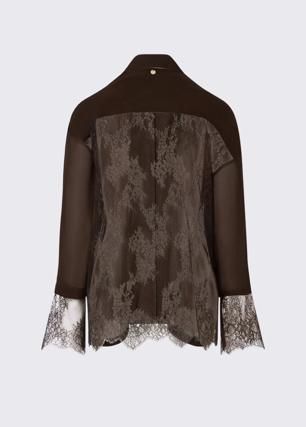 Camicia con dettagli in pizzo