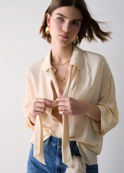 Camicia con fiocco
