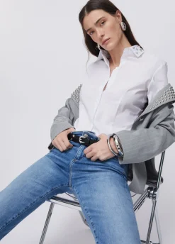 Camicia con ricami gioiello