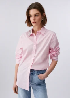 Camicia con ricamo gioiello