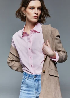 Camicia con ricamo gioiello