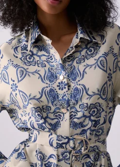 Camicia con stampa foulard